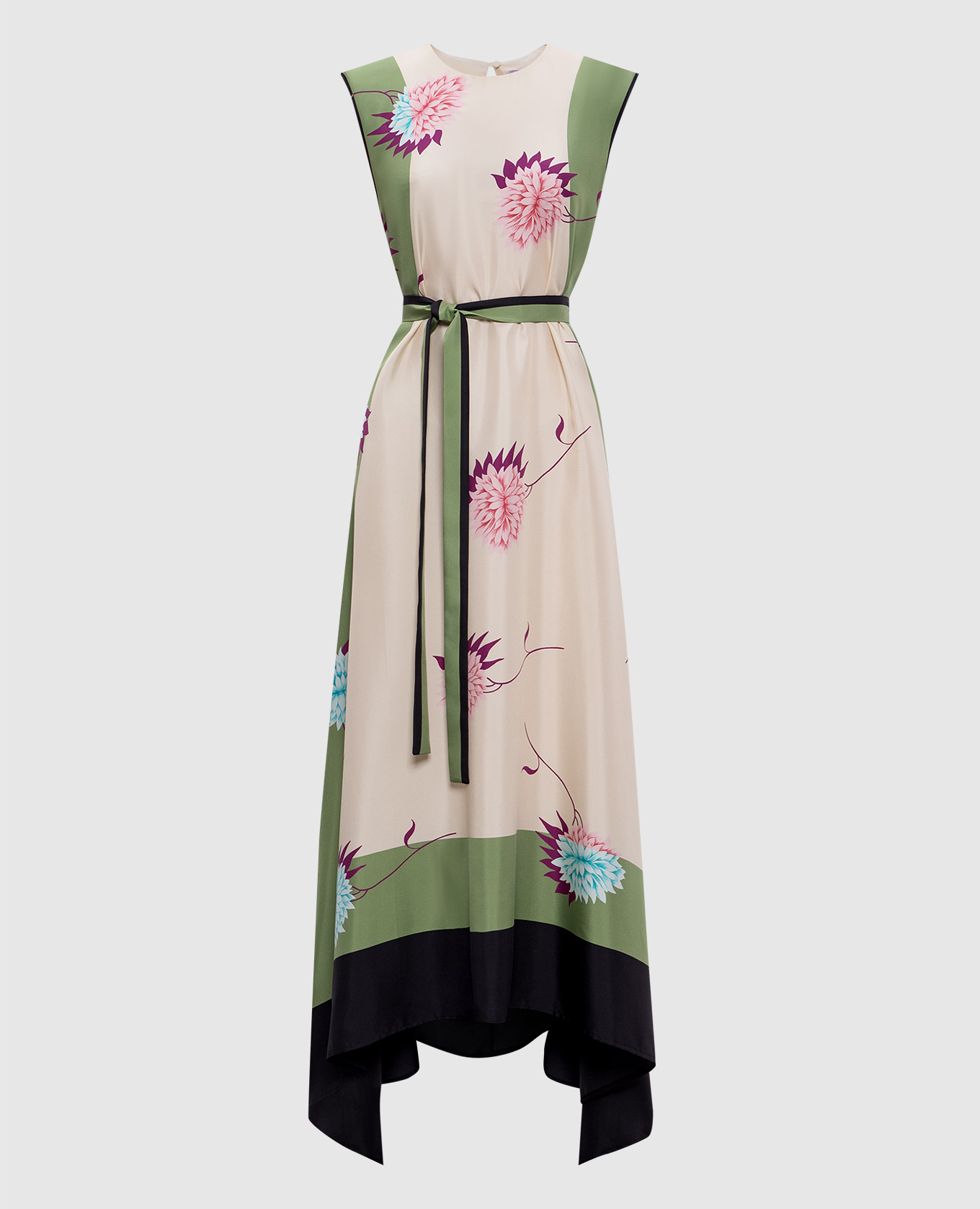 Floral print silk midi dress La DoubleJ