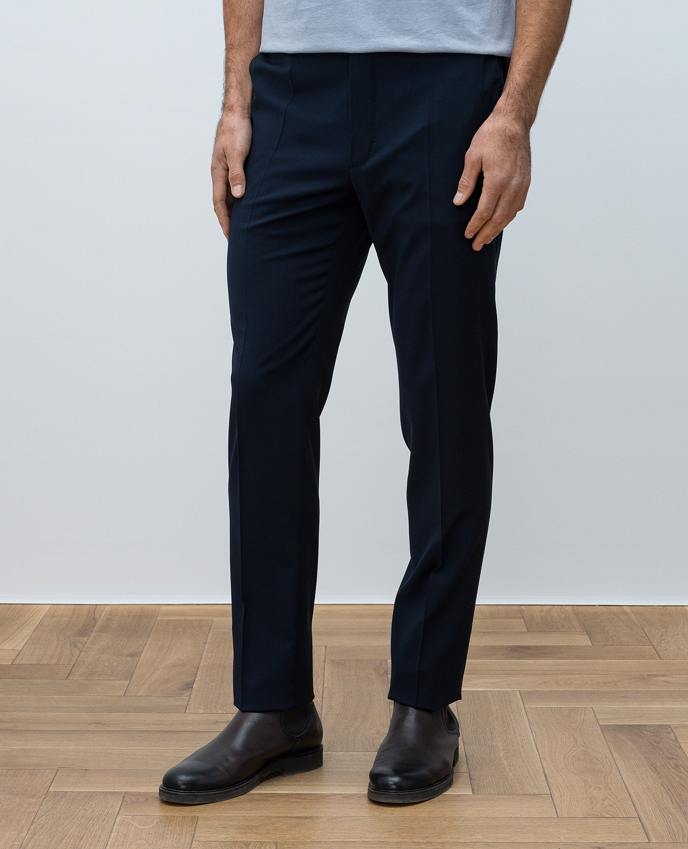 

Blue wool pants Incotex