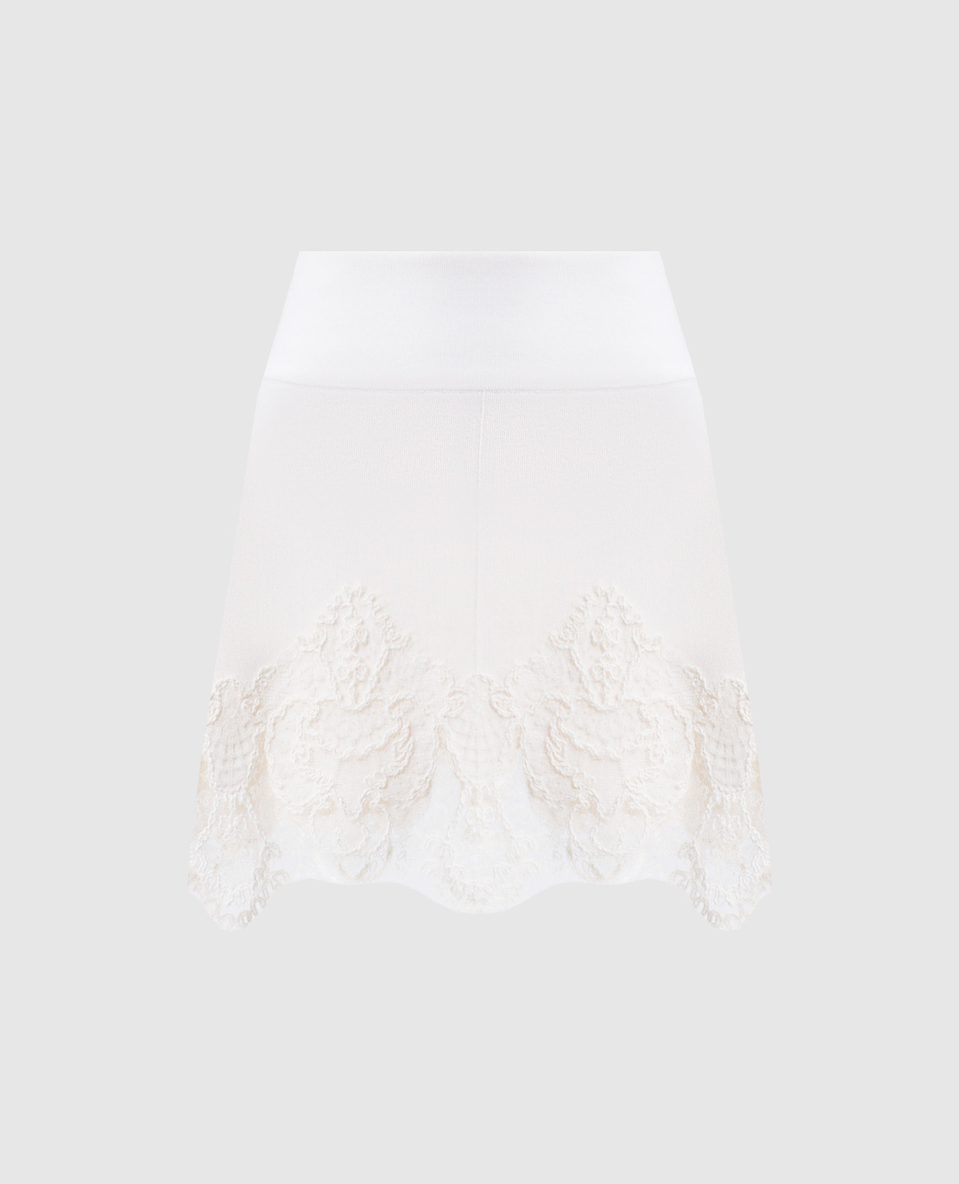 

White mini skirt with wool Ermanno Scervino