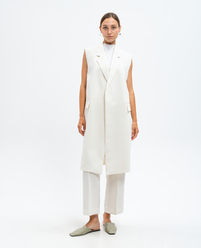 Toteme White elongated vest 243WRZ1335FB0065