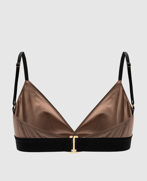 Tom Ford Beige bodice with logo pattern BRJ009JEX011