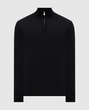 Brunello Cucinelli Black wool and cashmere jumper M2400124