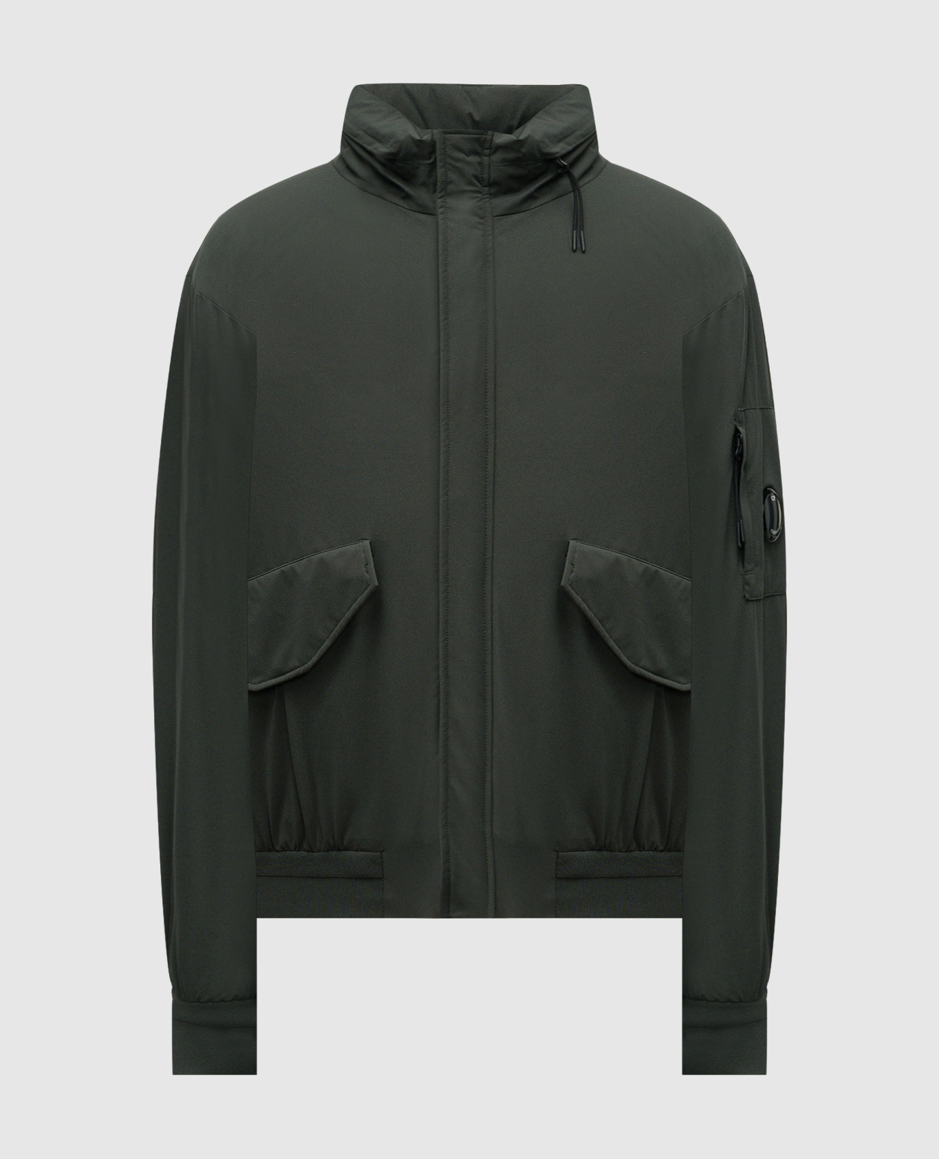 

Green jacket with logo patch C.P. Company