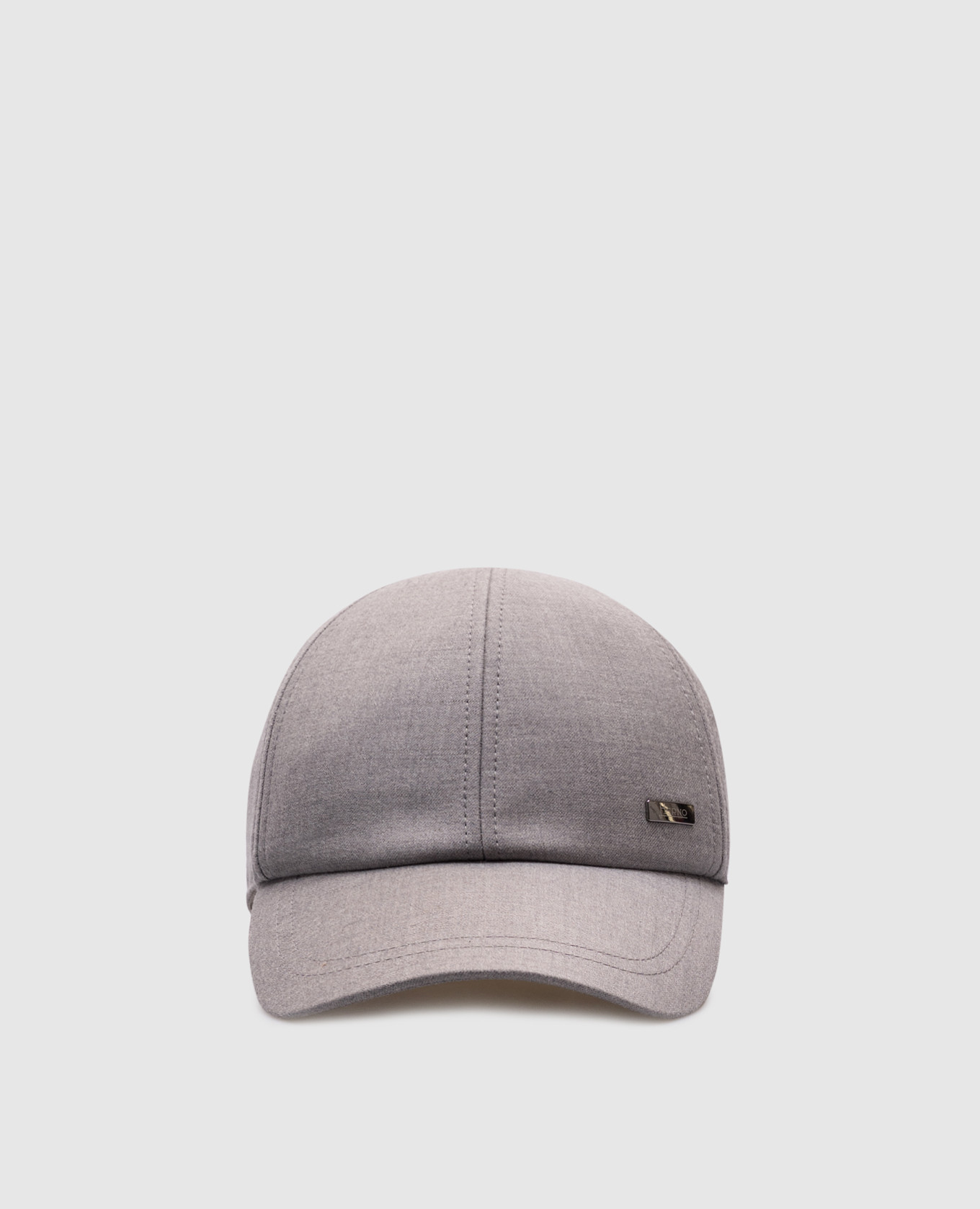 

Gray wool and silk cap with logo Herno, Grey