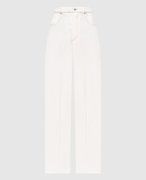 Bottega Veneta Beige wool pants 825519V0B30