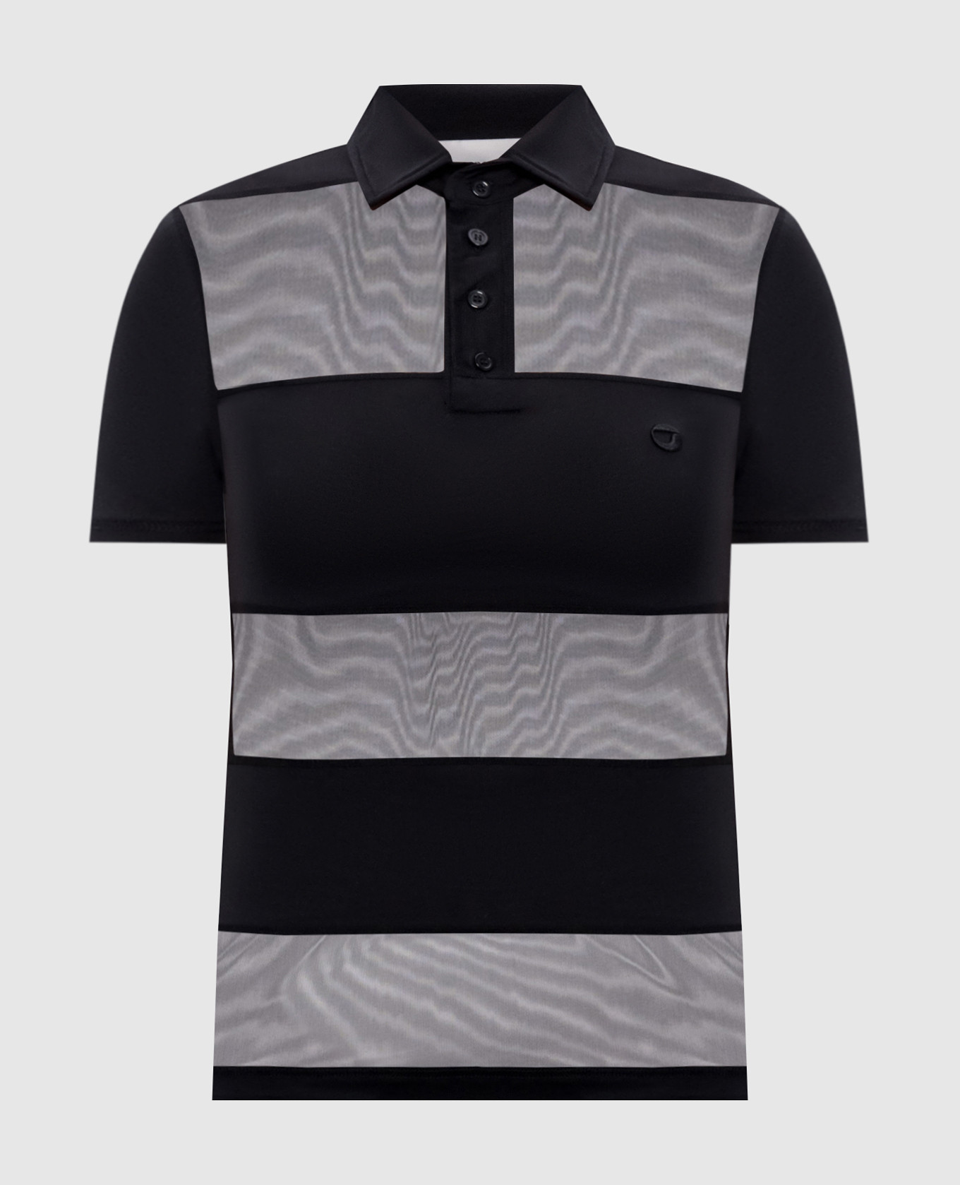 

Black polo with logo emblem Coperni
