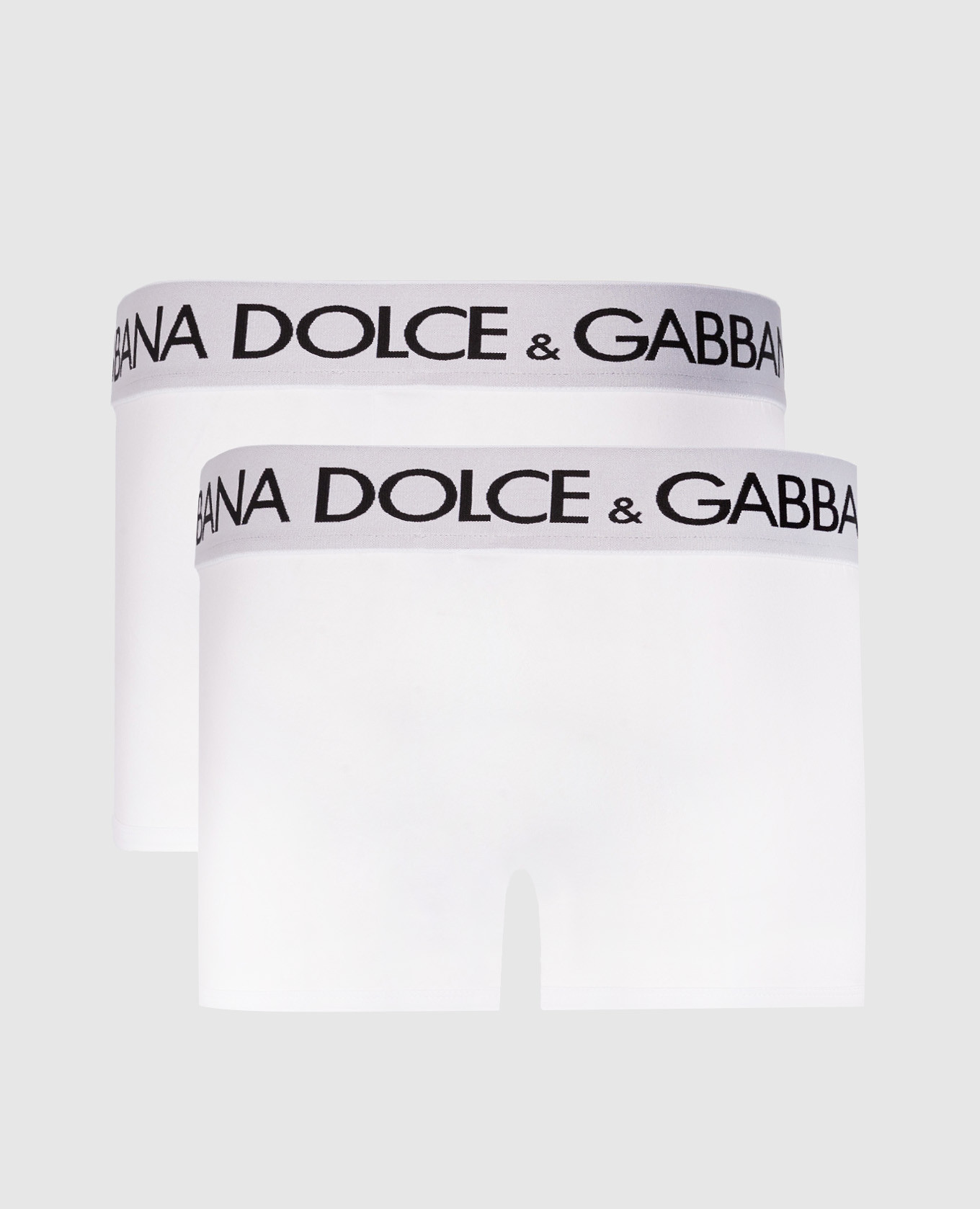 

A set of white boxer briefs with a logo pattern Dolce&Gabbana