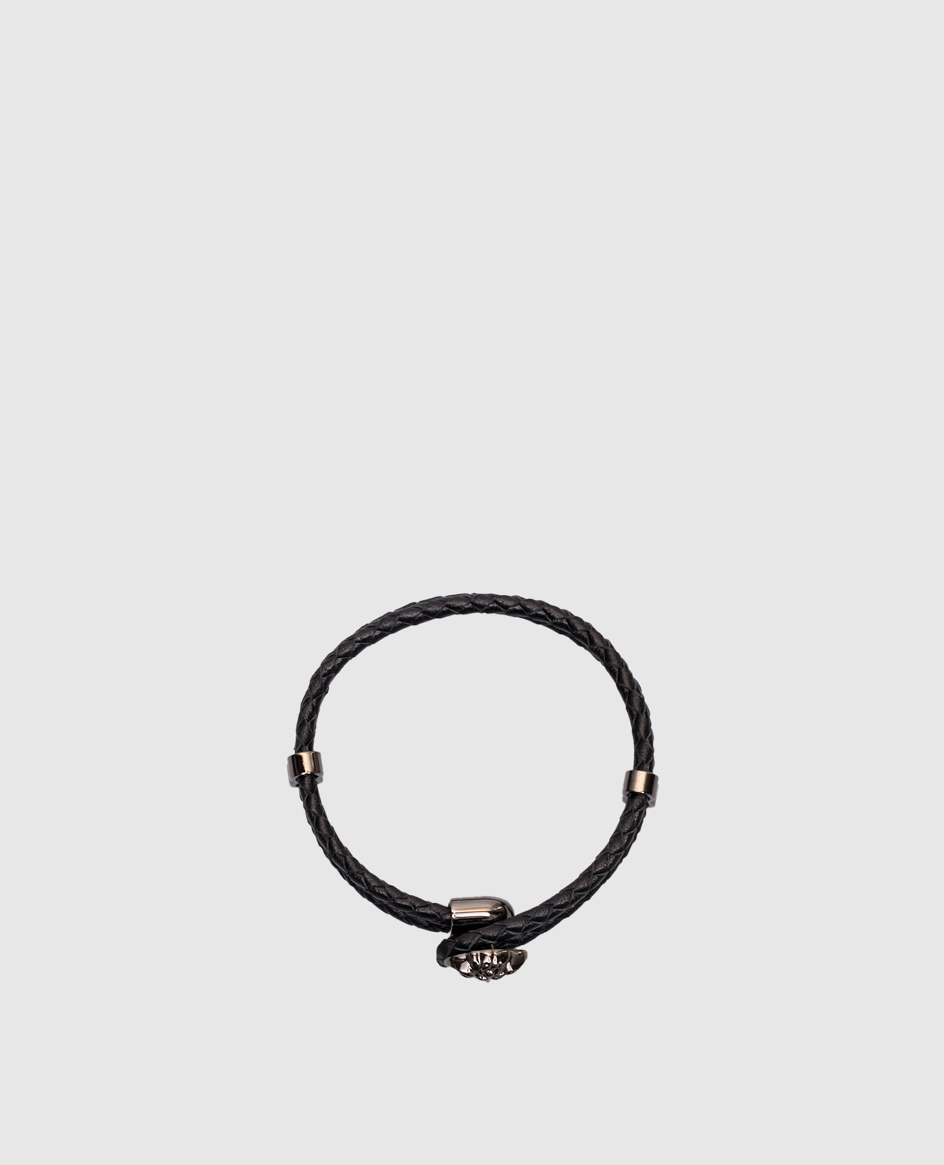 

Black Medusa leather bracelet Versace