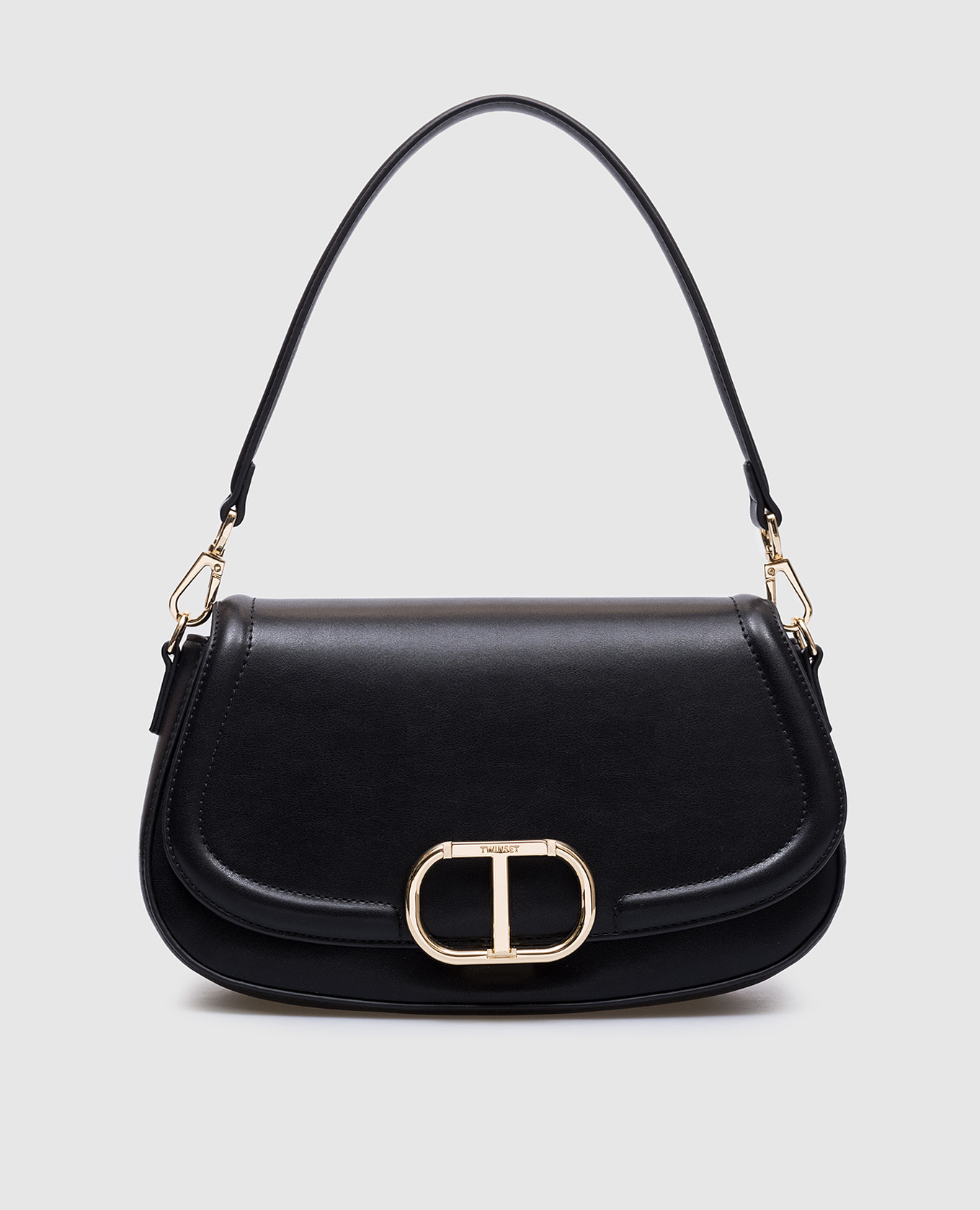 

Black Brera logo saddle bag Twinset