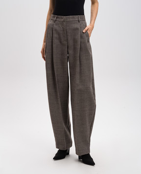 The Andamane Tracy brown wool trousers TM160471ATNW049