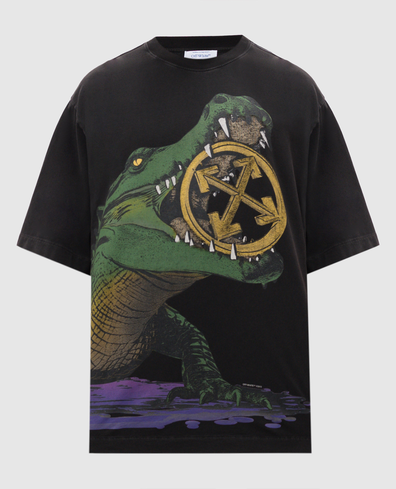 Gray T-shirt with print Off-White