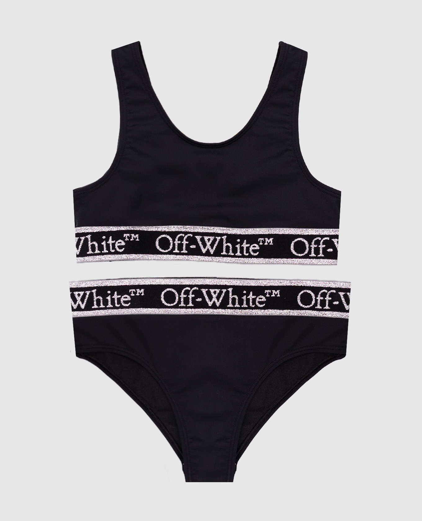 Children&#39;s blue swimsuit with logo Off-White