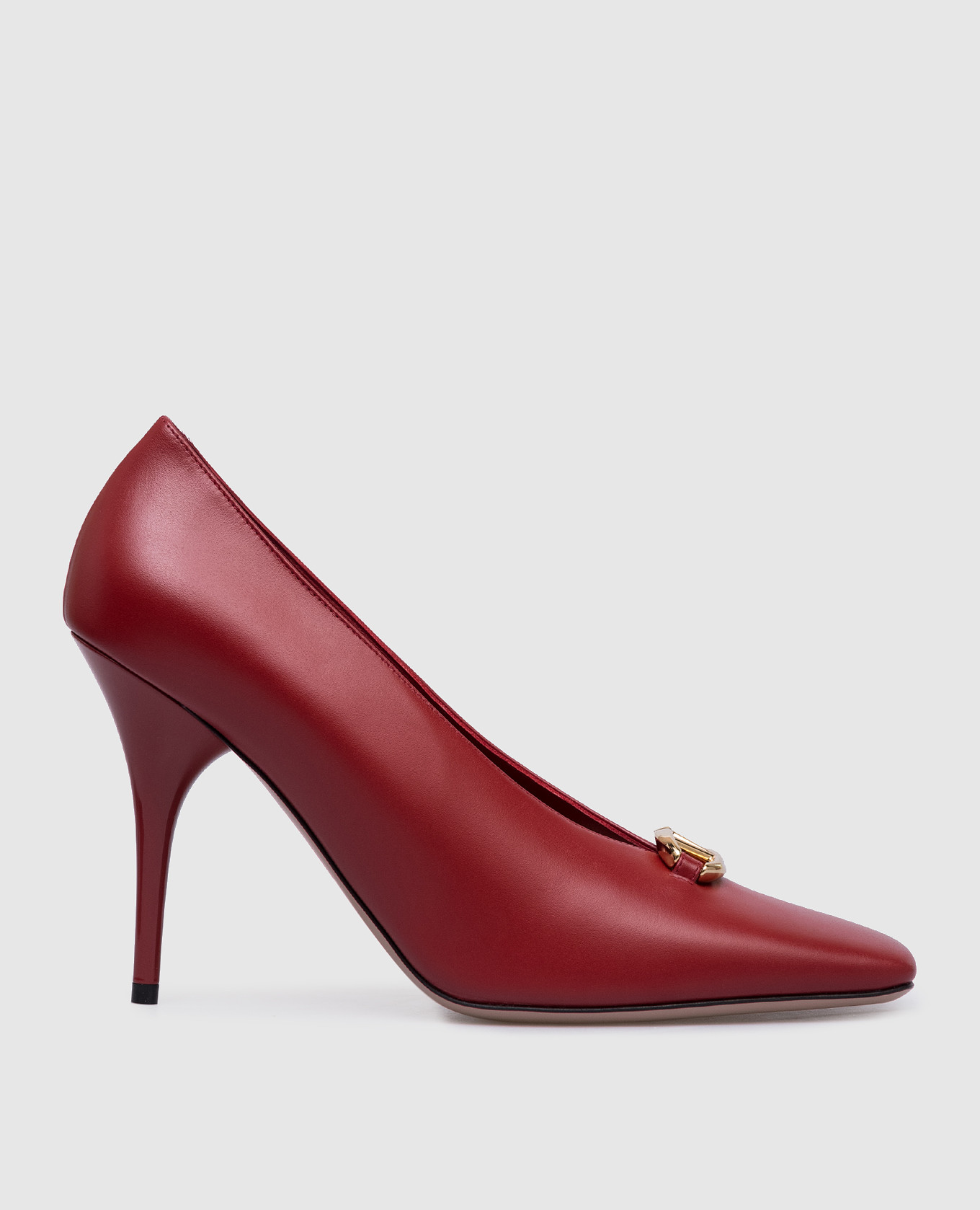 Vlogo signature red leather boat shoes valentino