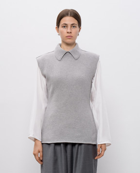 Sofie D`Hoore MAY gray wool vest MAYYCOM