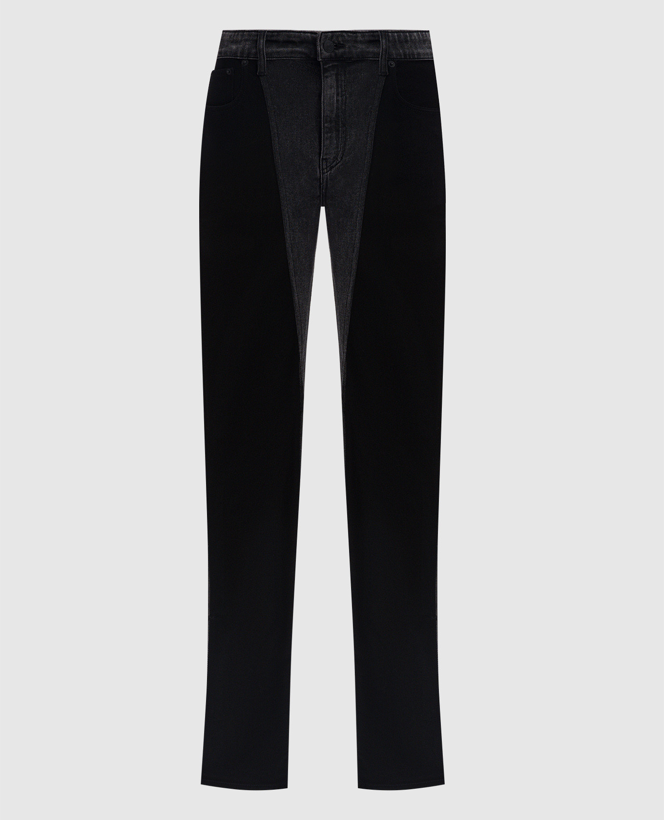 

Gray jeans with logo patch Thierry Mugler, Grey