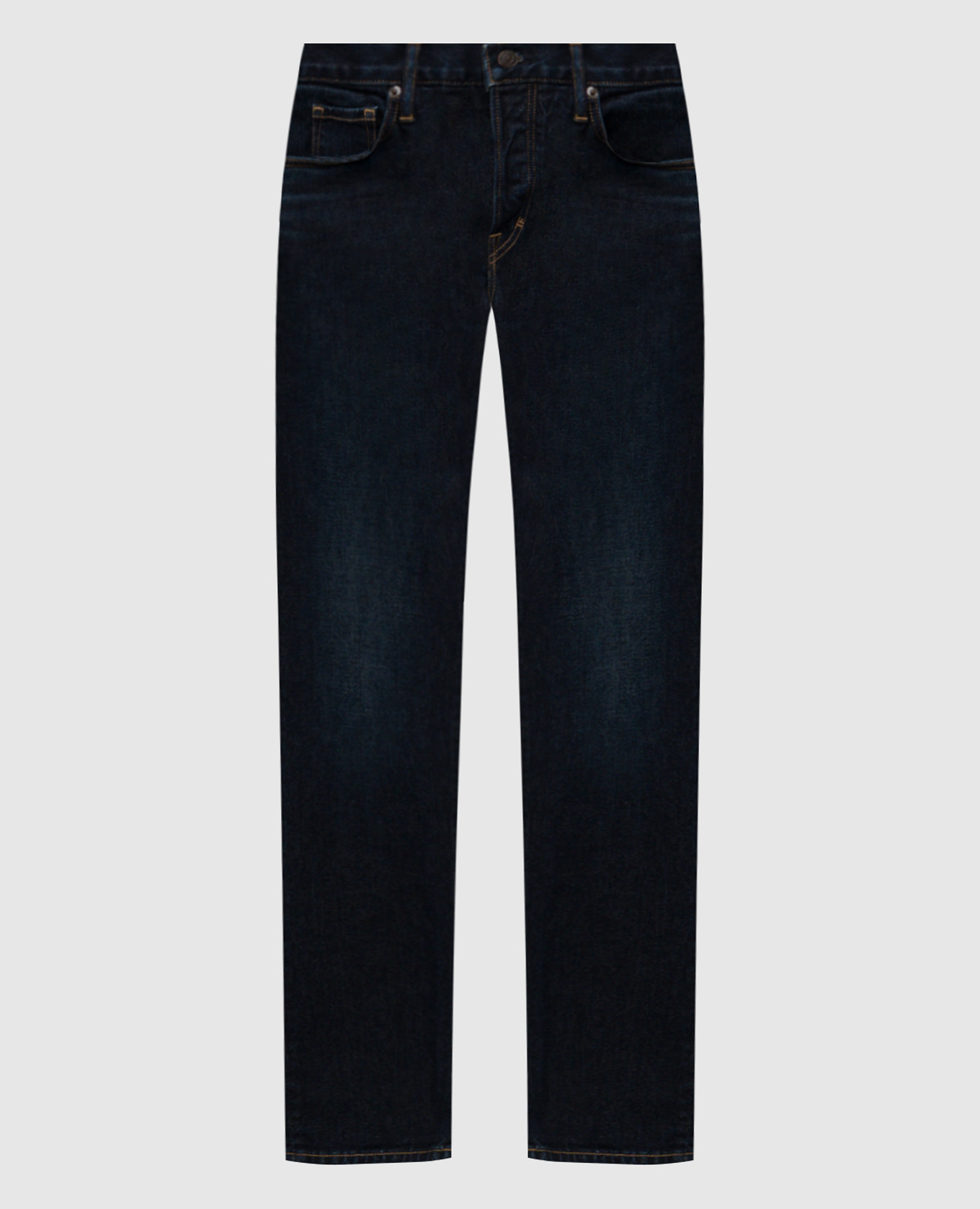 

Blue distressed jeans with logo Tom Ford