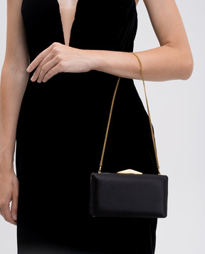 Jimmy Choo Black Clemmie clutch CLEMMIEHHO