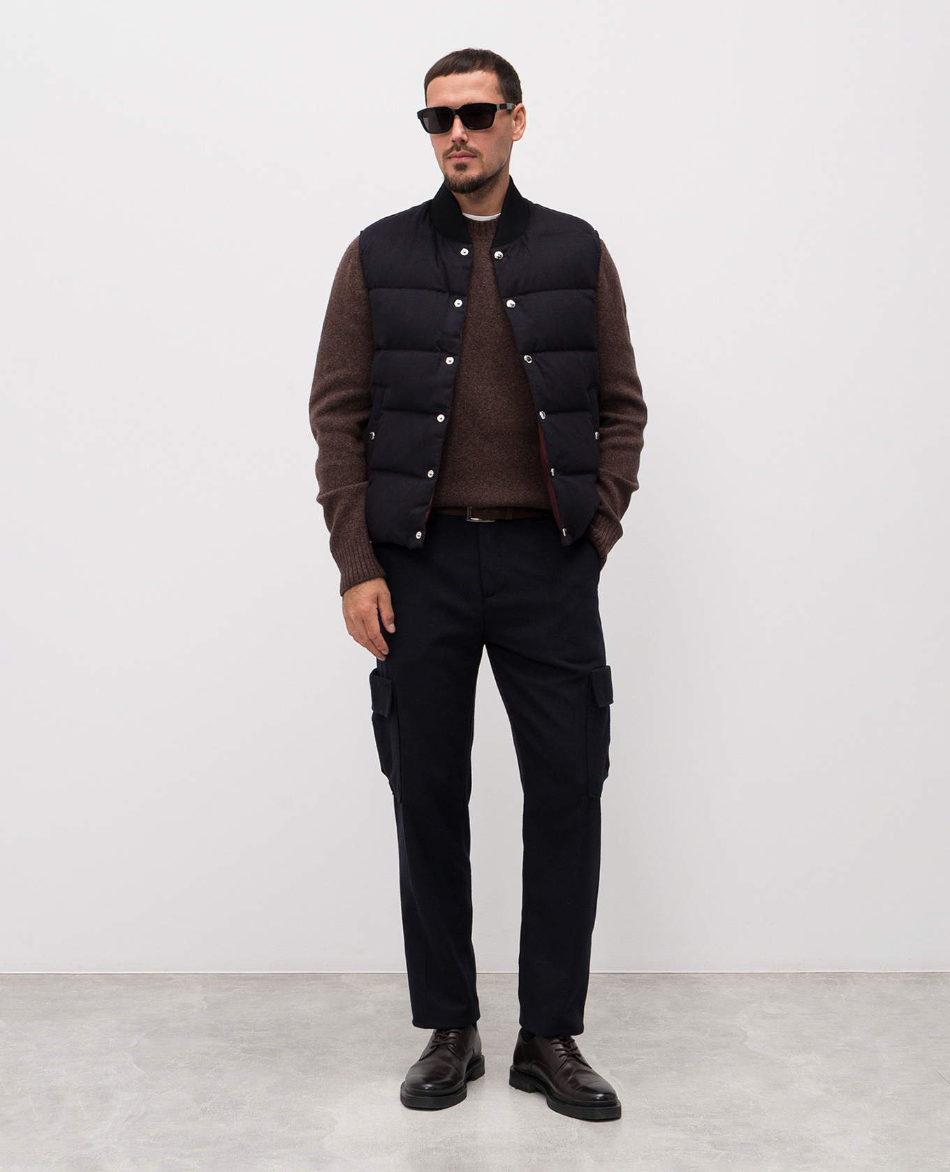 

Reversible down vest with logo Dolce&Gabbana, White