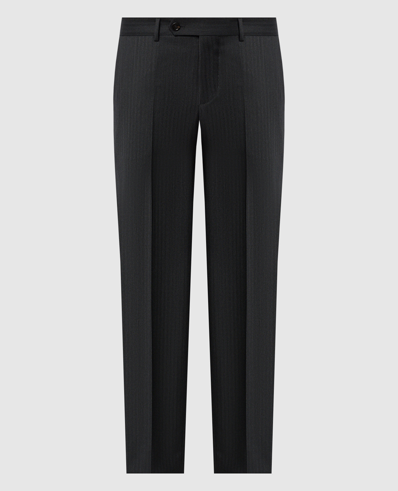 

Gray pants made of wool in a pattern Brunello Cucinelli, Серый