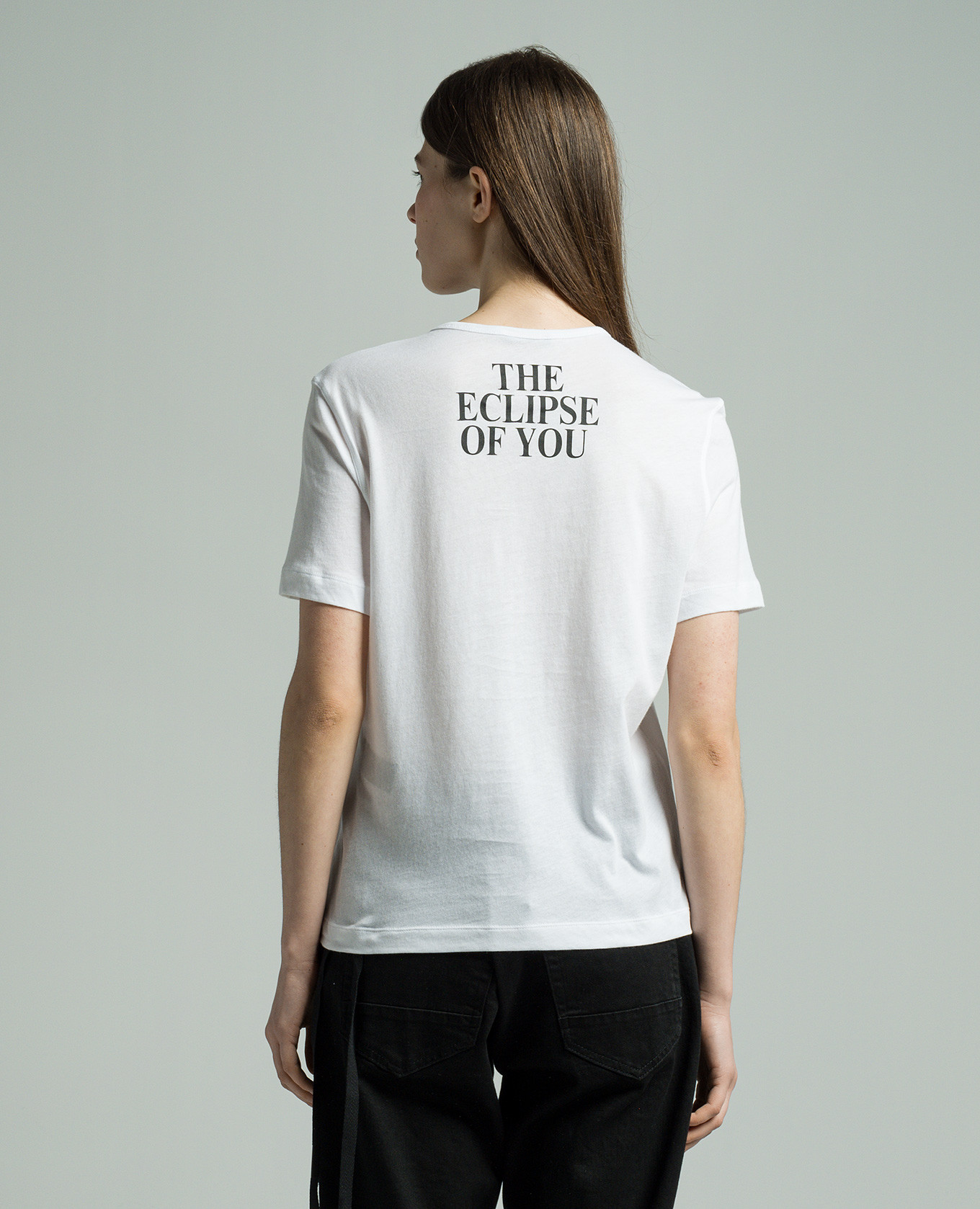 

White Fanie t-shirt with an inscription print Ann Demeulemeester