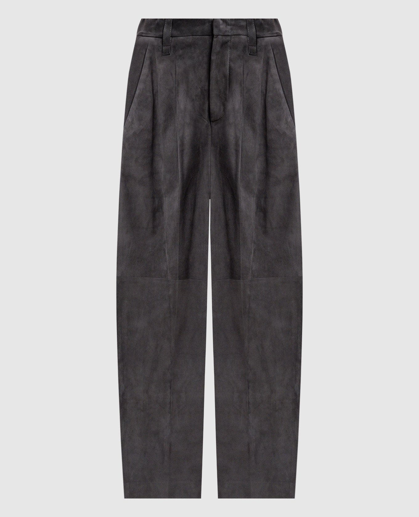 

Gray suede pants Brunello Cucinelli, Grey