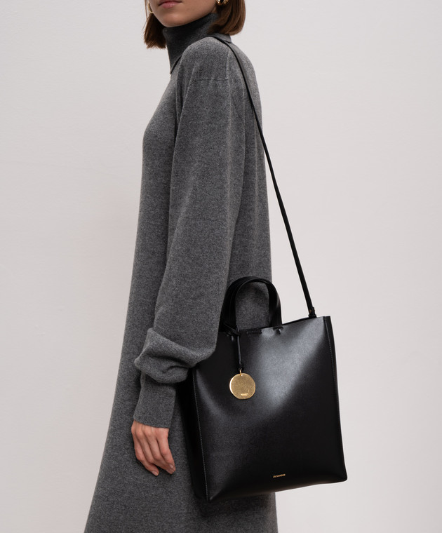 バッグ JIL SANDER leather tote bag black Jil Sander Leather tote bag Jil Sander