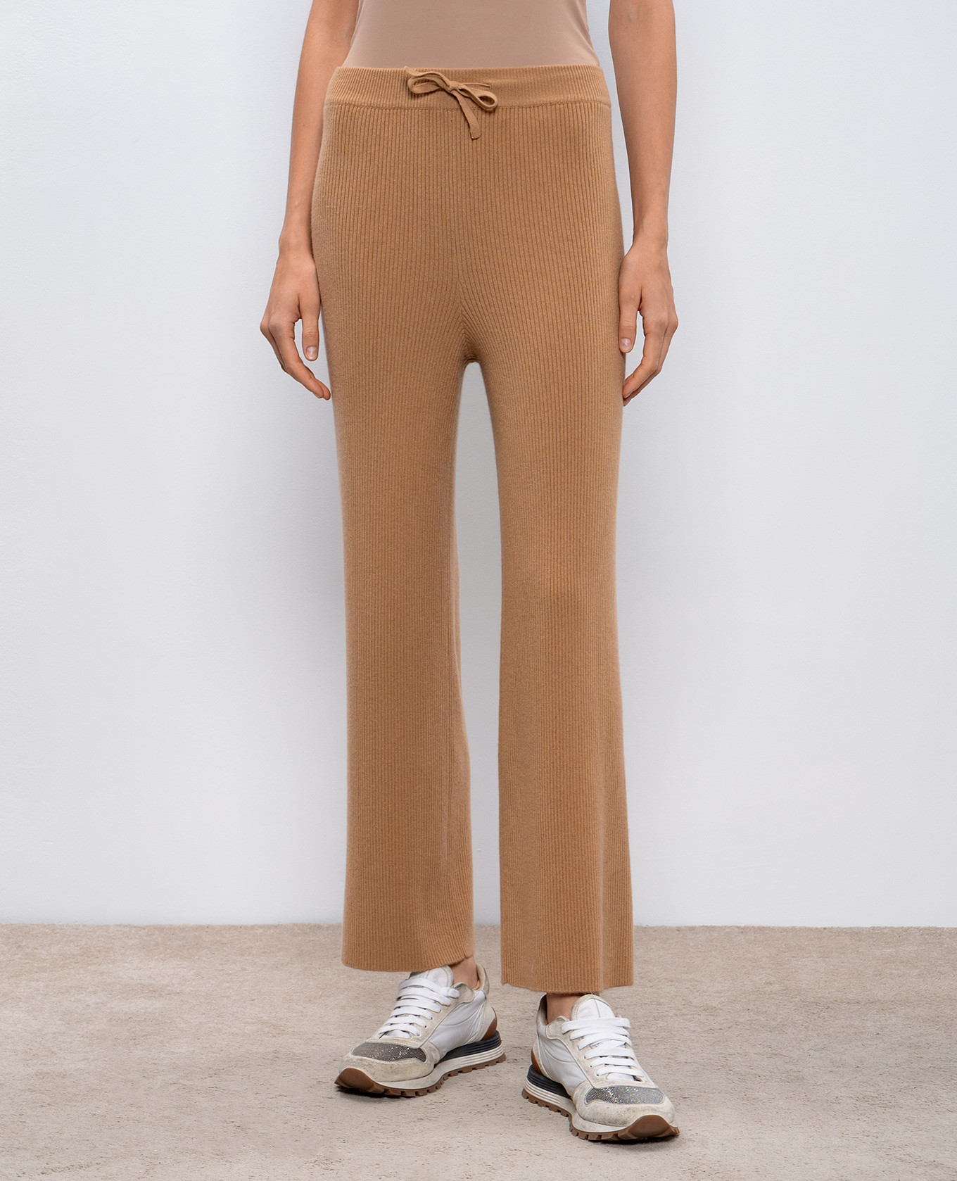 

Brown cashmere heather pants LISA YANG