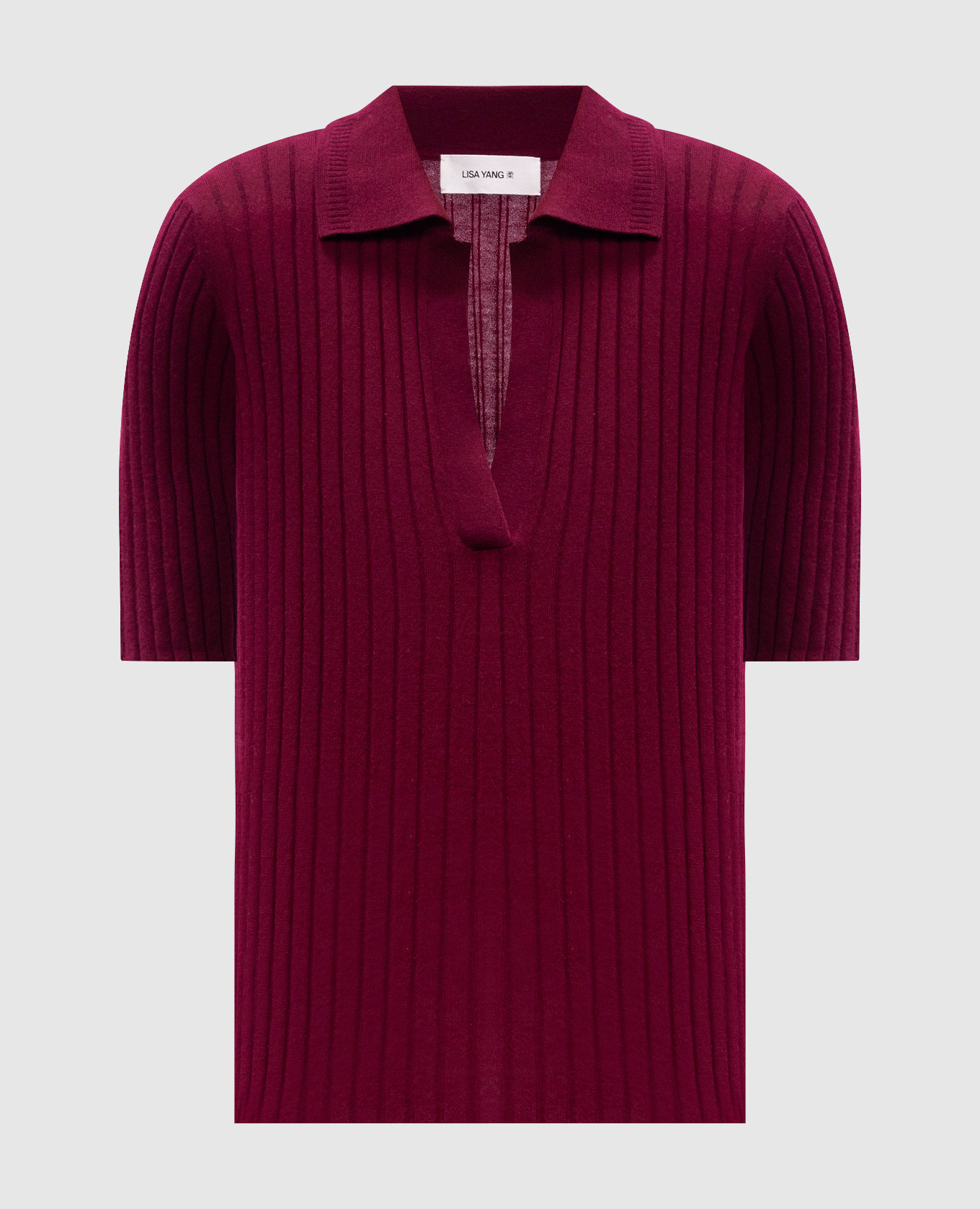 

Freda burgundy cashmere top LISA YANG