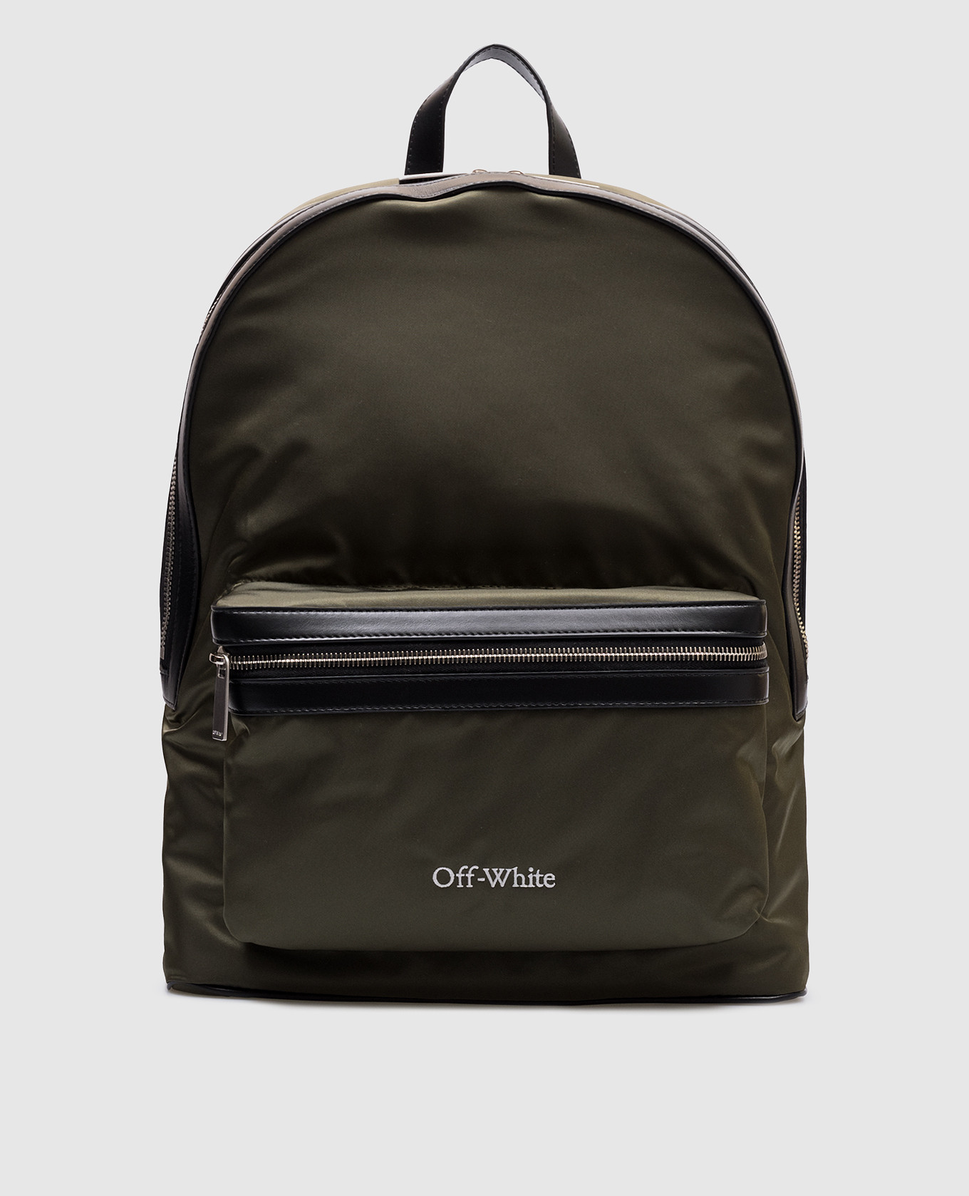 

Khaki backpack with logo embroidery Off-White