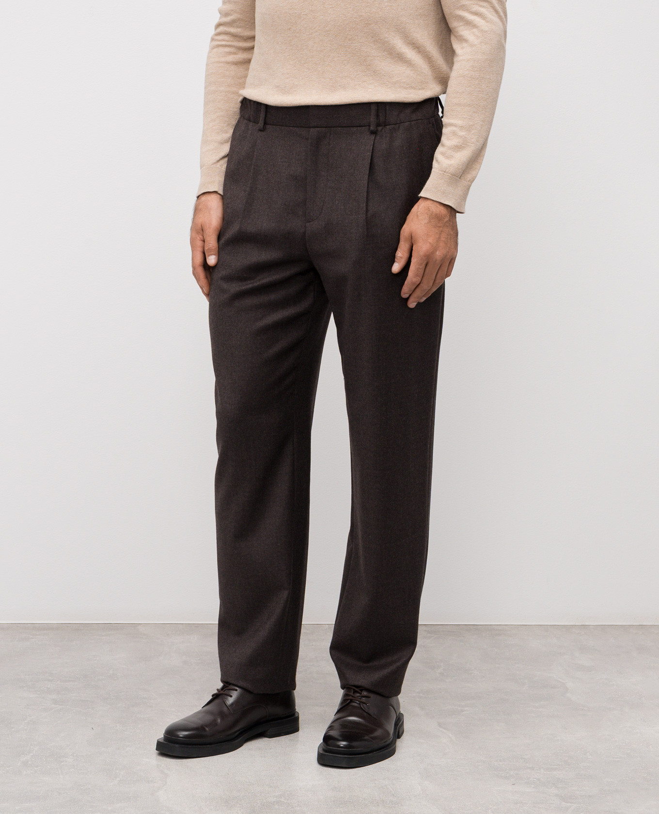 

Brown wool pants Agnona
