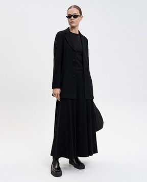 Intoca Black wool jacket 252LASMJA0601