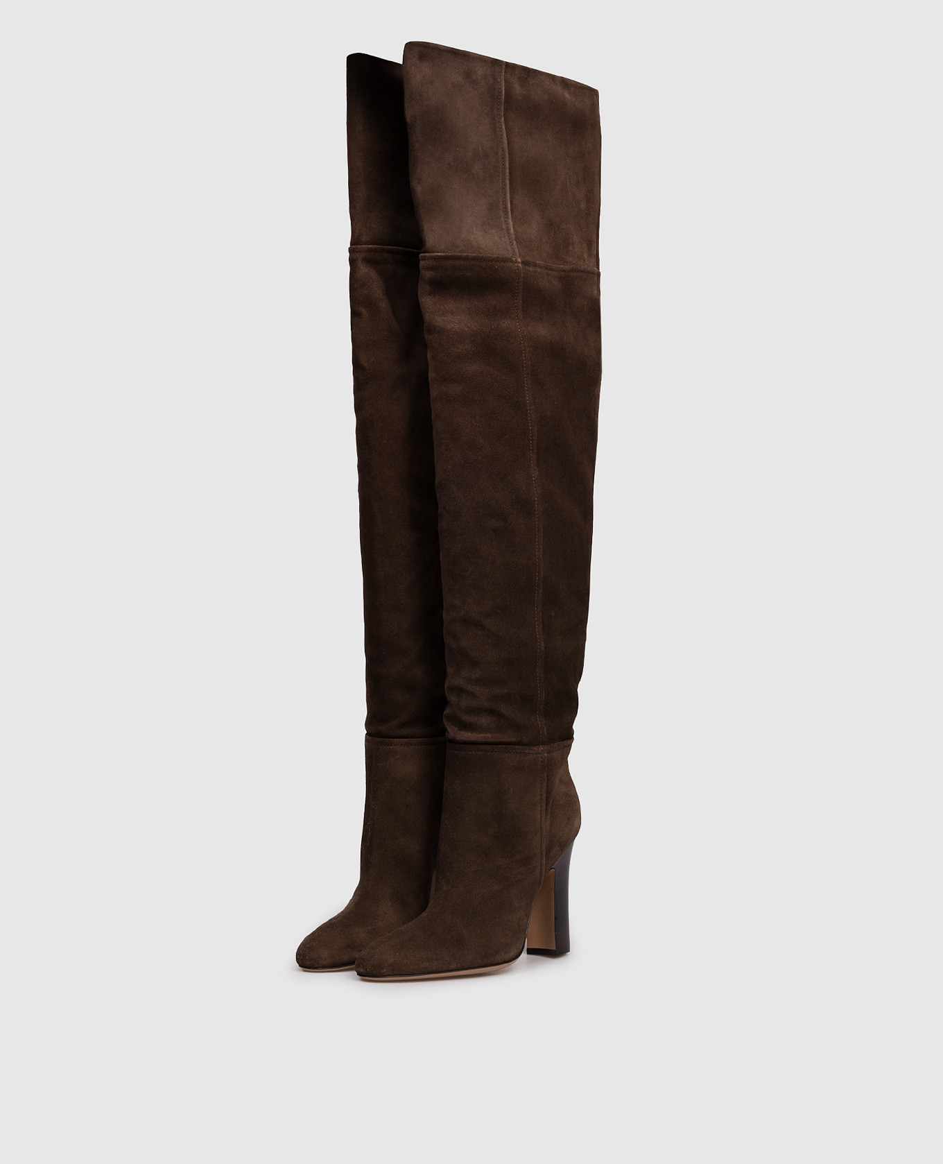 

Lavinia brown suede over-the-knee boots Paris Texas