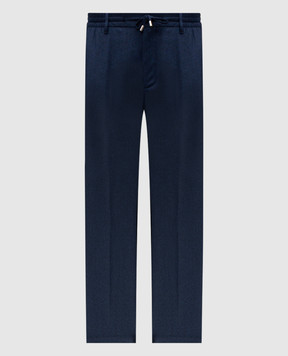 Stefano Ricci Blue wool pants M8T53B0020T6054
