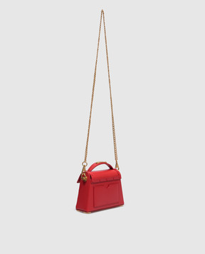 Balmain B-Buzz Dynasty Small red leather bag DN0DA907LRHA