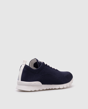 Kiton Blue sneakers with logo embroidery USSFITSN00809