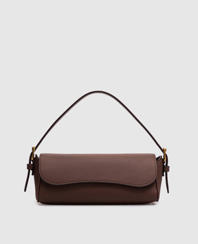 J&M DAVIDSON Bonny brown leather baguette bag LBNB0XXNGXX