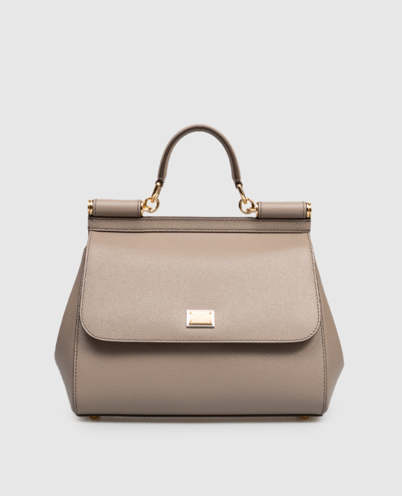

Grey leather bag Sicily Dolce&Gabbana