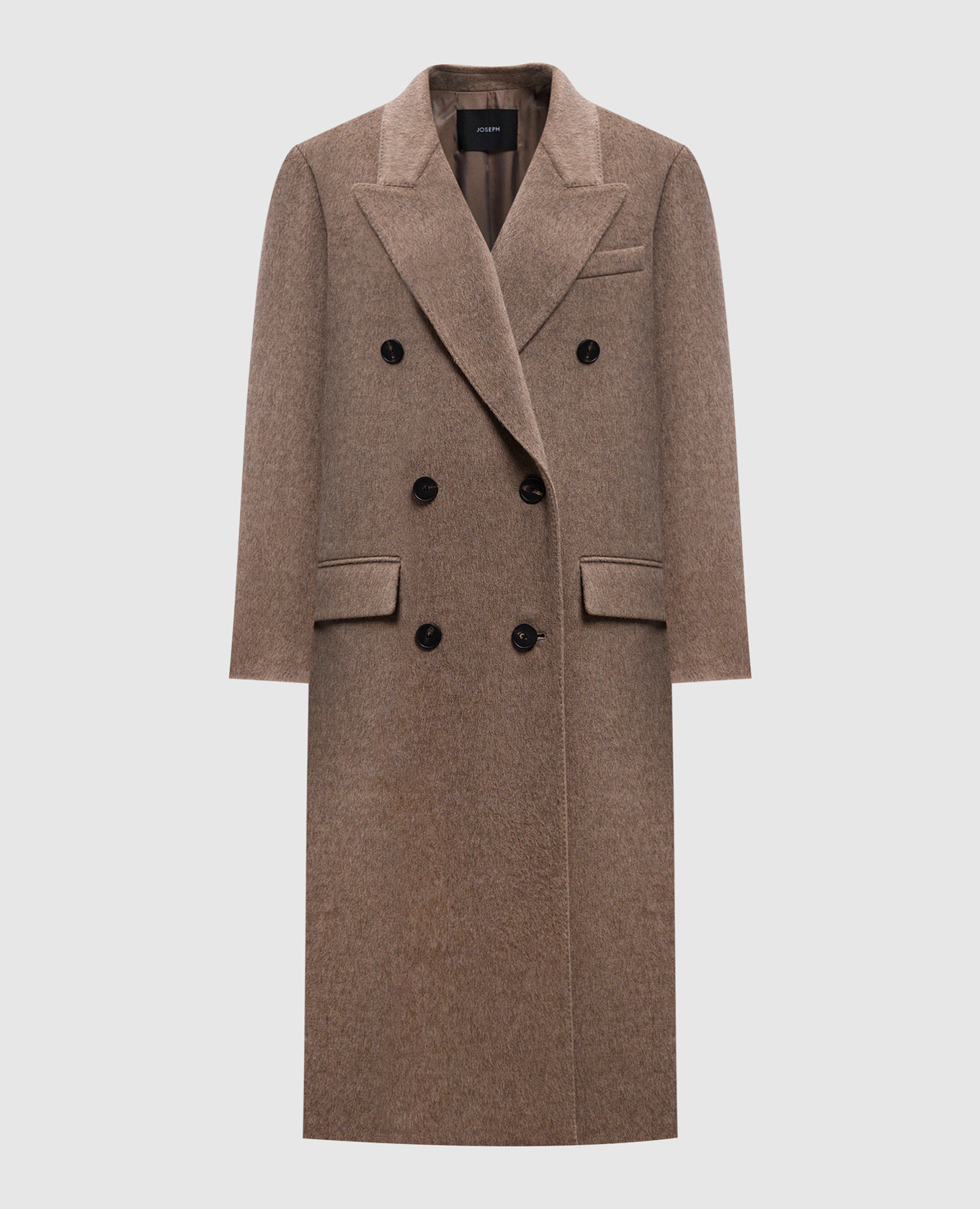 

Brown double-breasted coat made of wool JOSEPH
