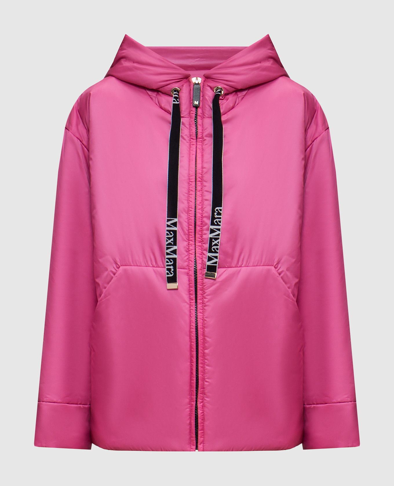 Greenda pink jacket with logo patch max mara