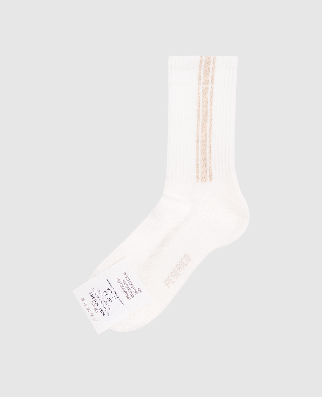 

White socks with lurex Peserico