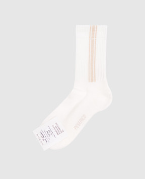 Peserico White socks with lurex S41063C0CC505