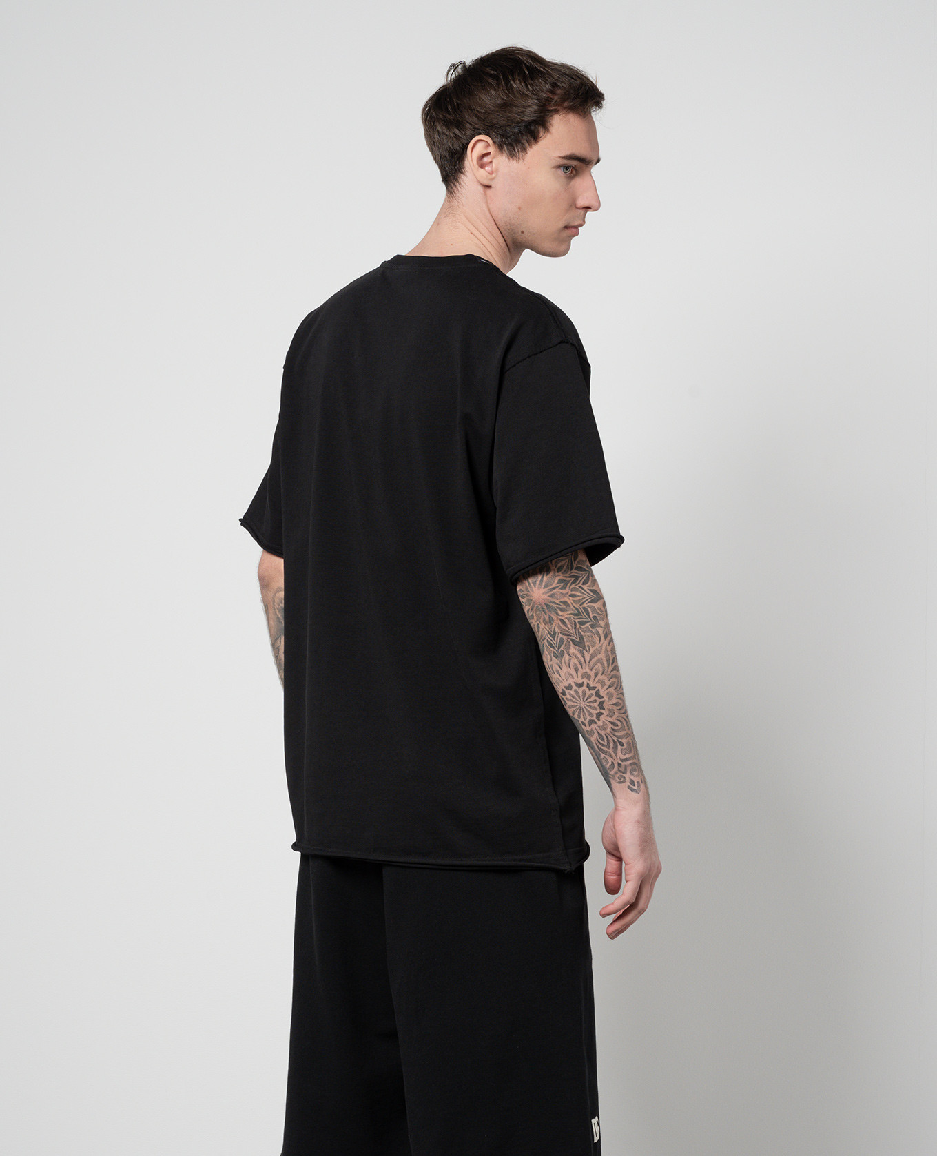 

Black t-shirt with textured banana tree print Dolce&Gabbana