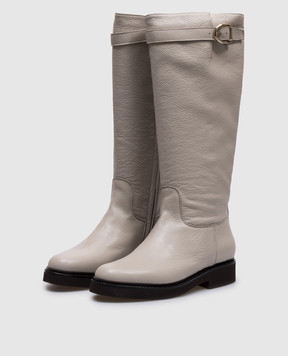 Doucal's Beige leather boots DD8759VERSUM251