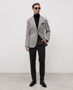 Peserico Gray pants with wool R5479502187