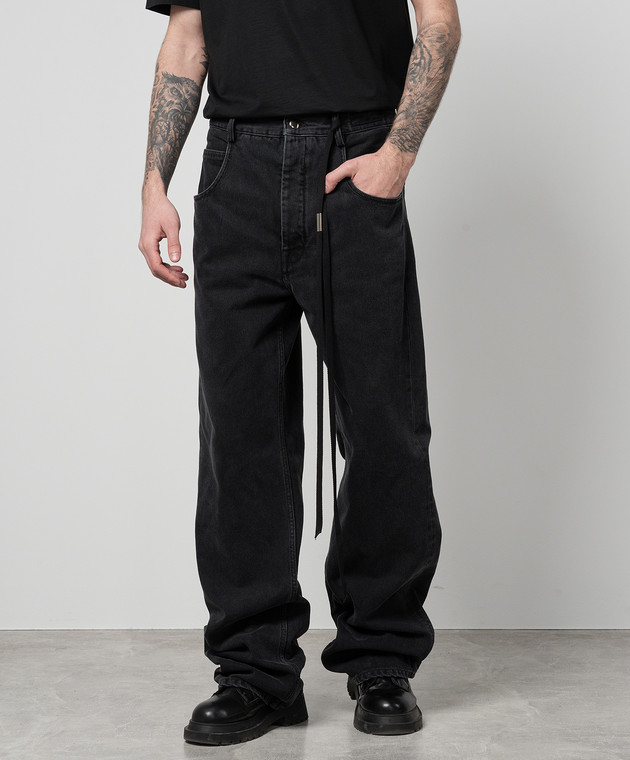 Ann Demeulemeester - Ronald black jeans 2201MTR41D190 - shop with