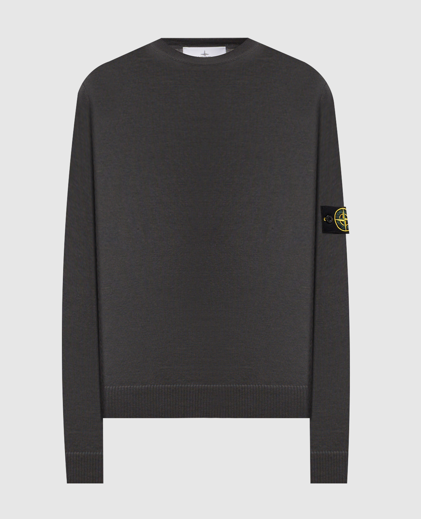 

Grey wool jumper with logo Stone Island