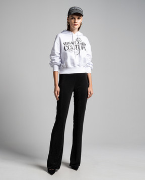 Versace Jeans Couture White logo print hoodie 76HAIG00CF01G