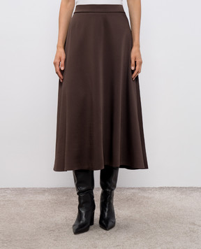 Brunello Cucinelli Brown midi skirt M0H38G3679