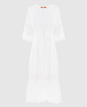 Ermanno Scervino White lace sash maxi dress D464Q615FWF