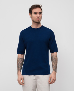 Sease Blue Waffle wool jumper KR067XG065